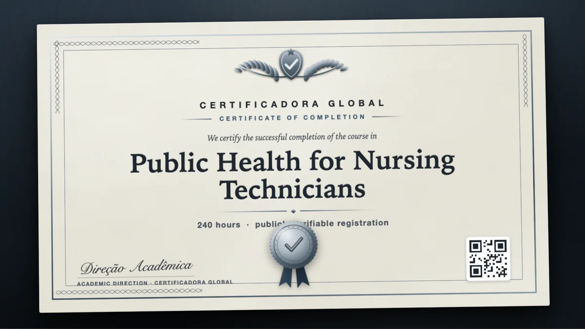 Cover of the Public Health for Nursing Technicians course