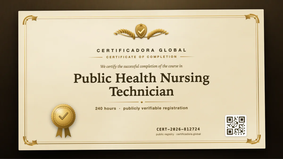Cover of the Public Health Nursing Technician course