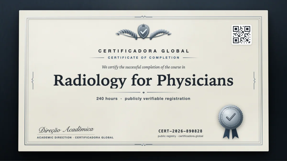 Cover of the Radiology for Physicians course