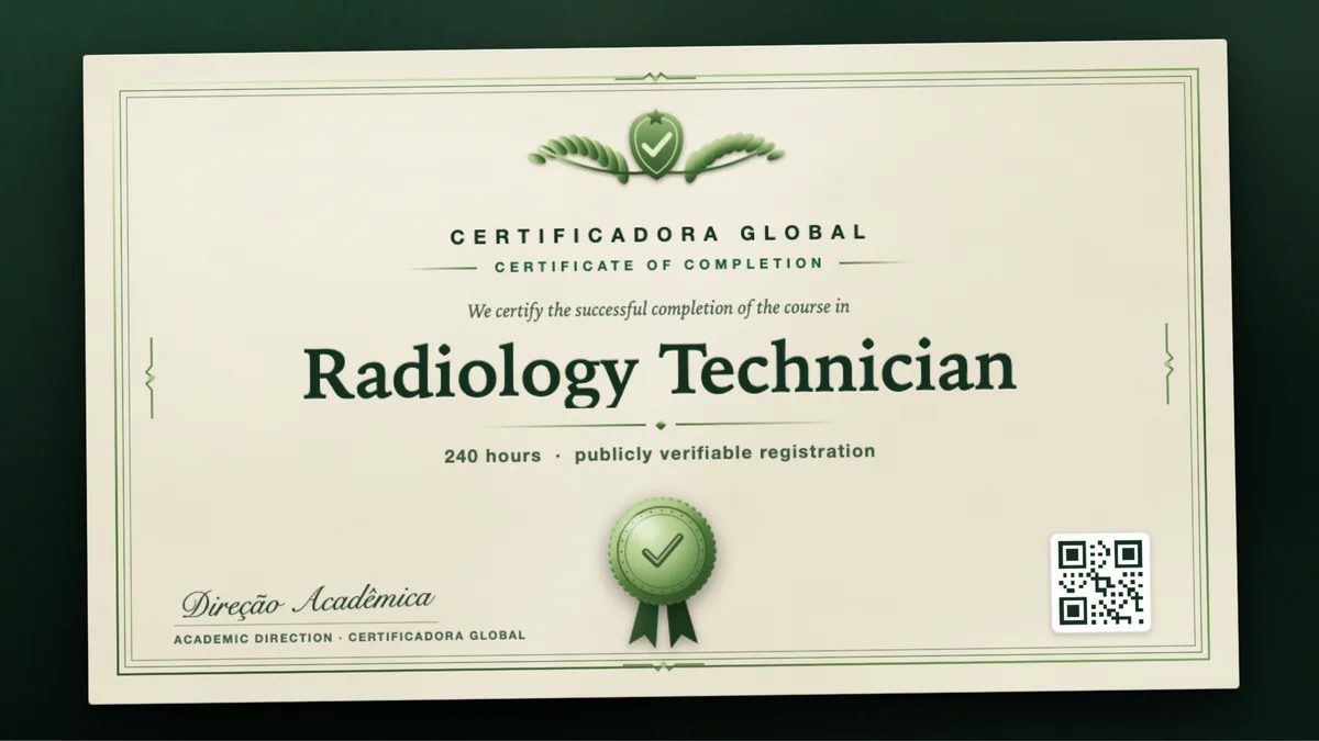 Cover of the Radiology Technician course