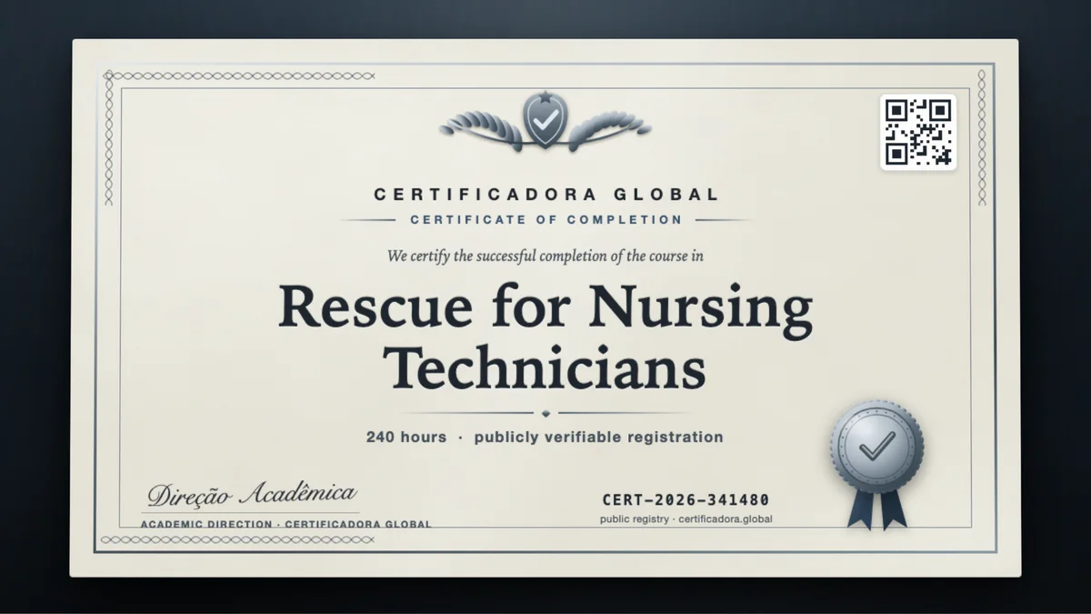 Cover of the Rescue for Nursing Technicians course