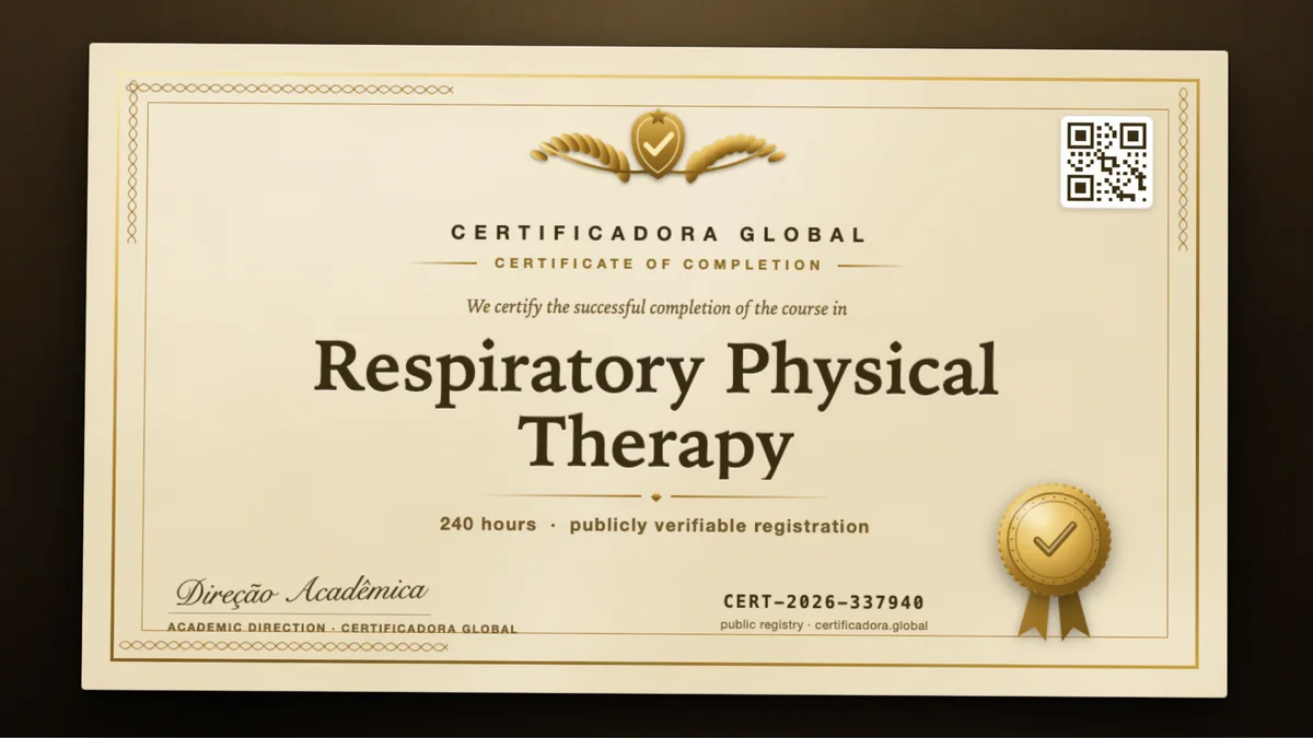 Cover of the Respiratory Physical Therapy course