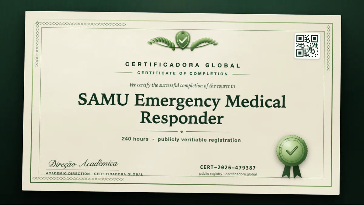 Cover of the SAMU Emergency Medical Responder course
