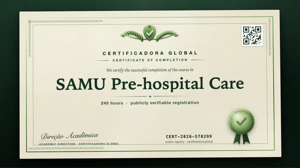 Cover of the SAMU Pre-hospital Care course
