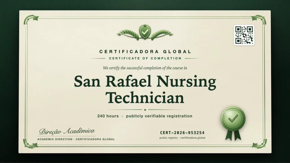 Cover of the San Rafael Nursing Technician course