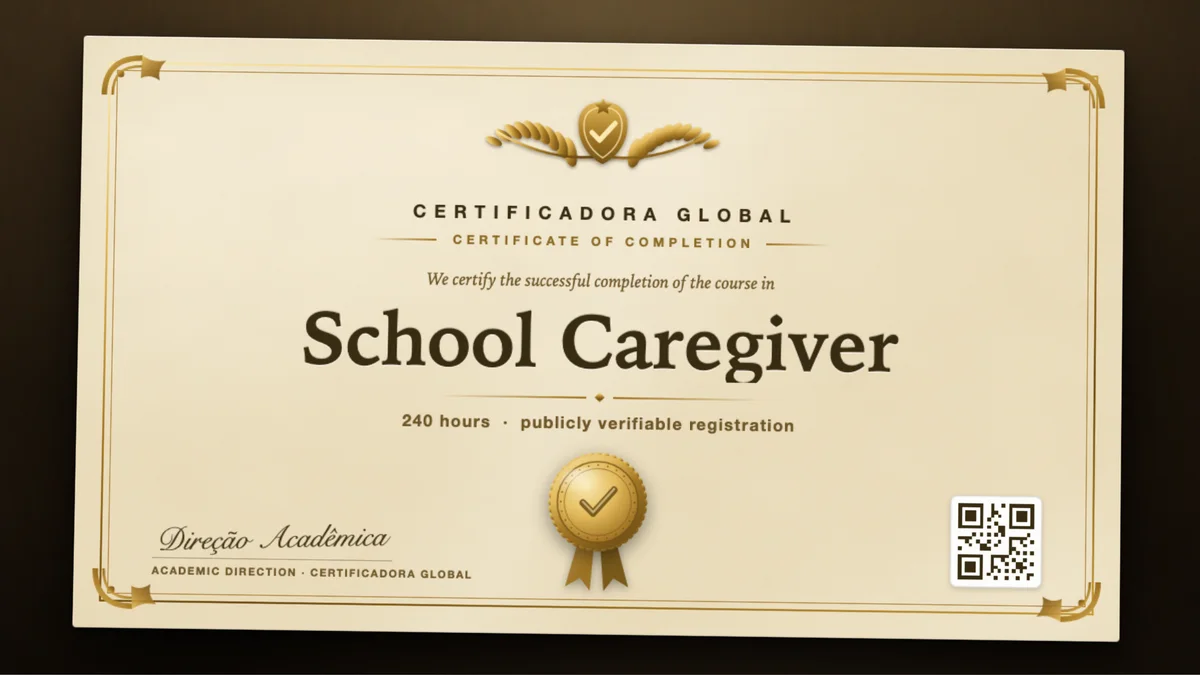 Cover of the School Caregiver course