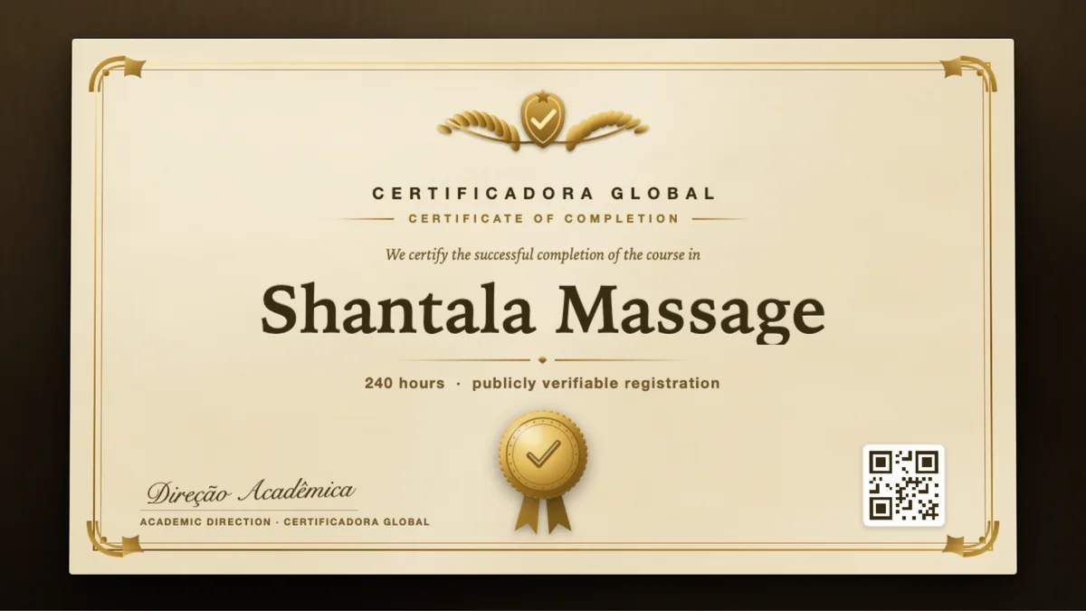 Cover of the Shantala Massage course
