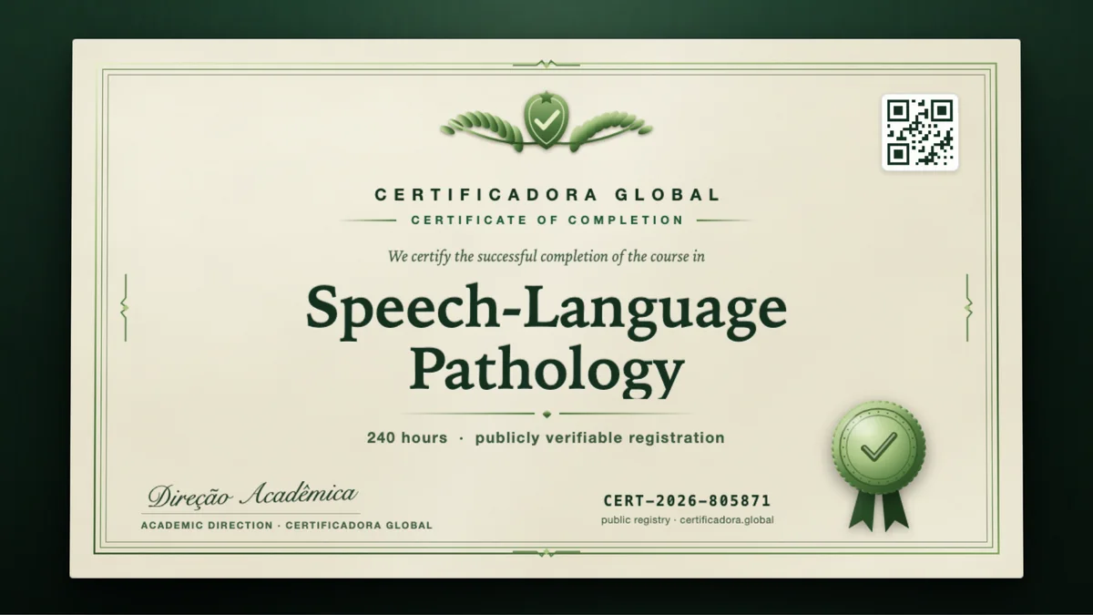Cover of the Speech-Language Pathology course