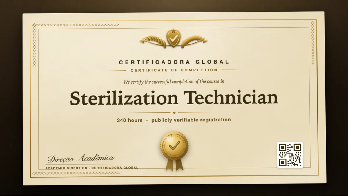 Cover of the Sterilization Technician course