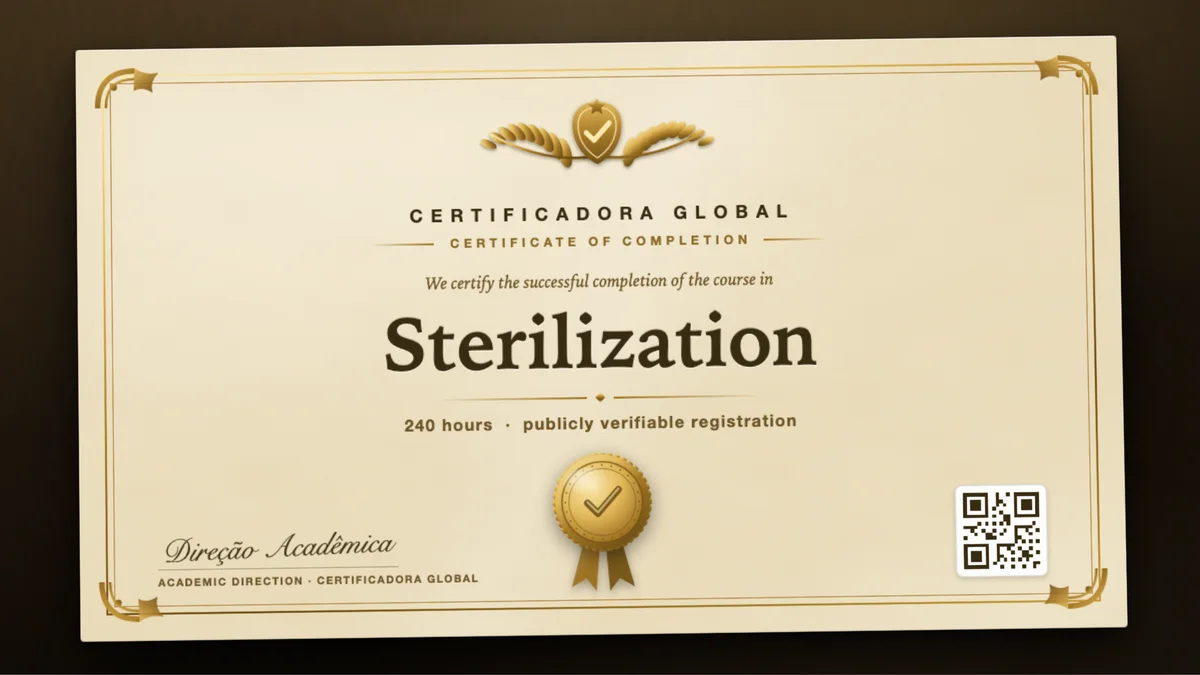 Cover of the Sterilization course