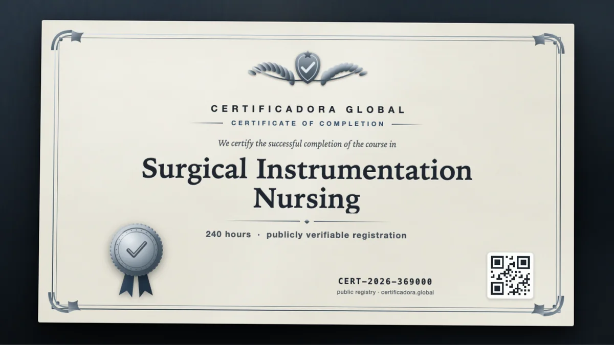 Cover of the Surgical Instrumentation Nursing course