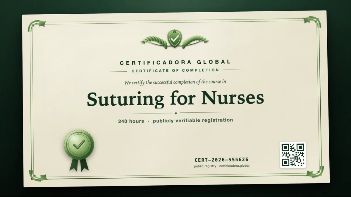 Cover of the Suturing for Nurses course