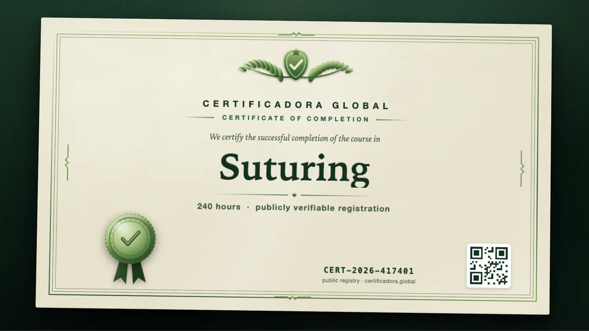 Cover of the Suturing course