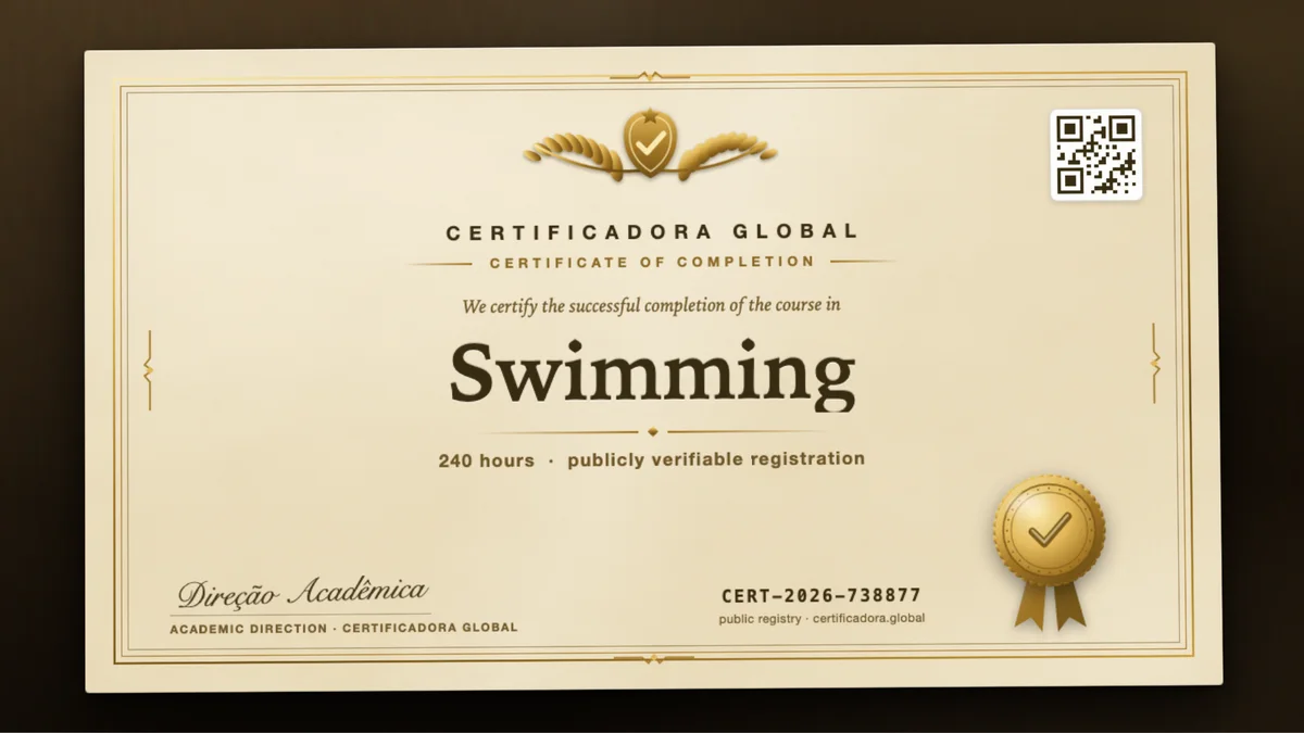 Cover of the Swimming course