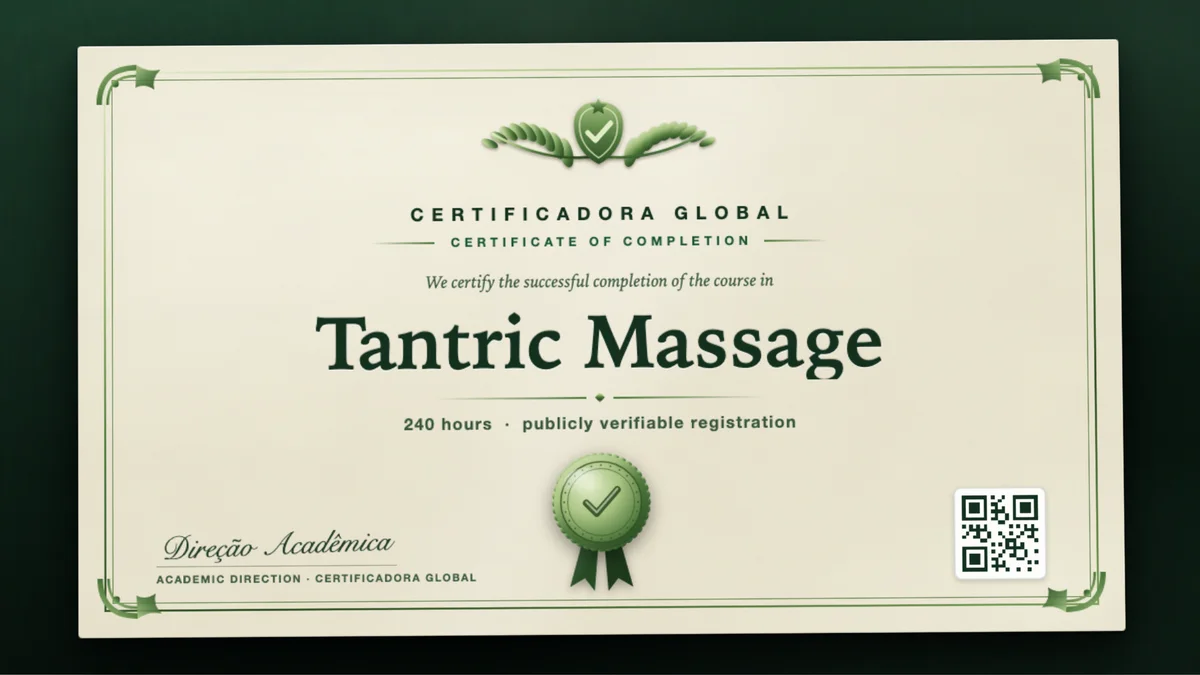Cover of the Tantric Massage course