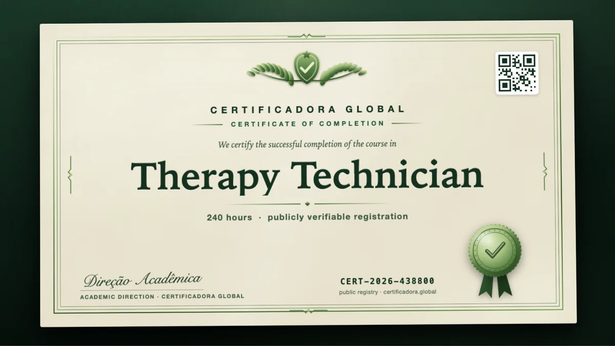 Cover of the Therapy Technician course