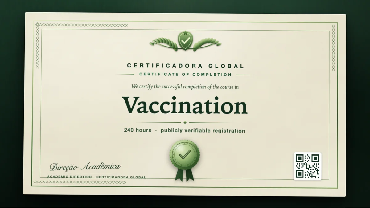 Cover of the Vaccination course