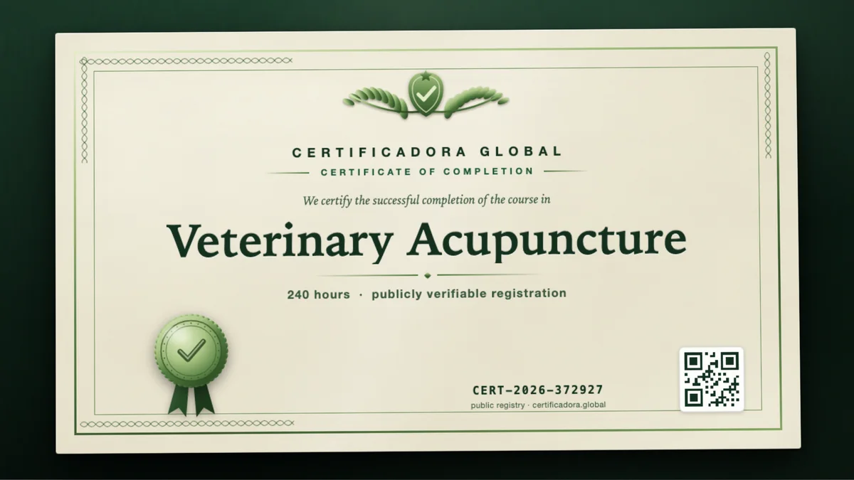 Cover of the Veterinary Acupuncture course