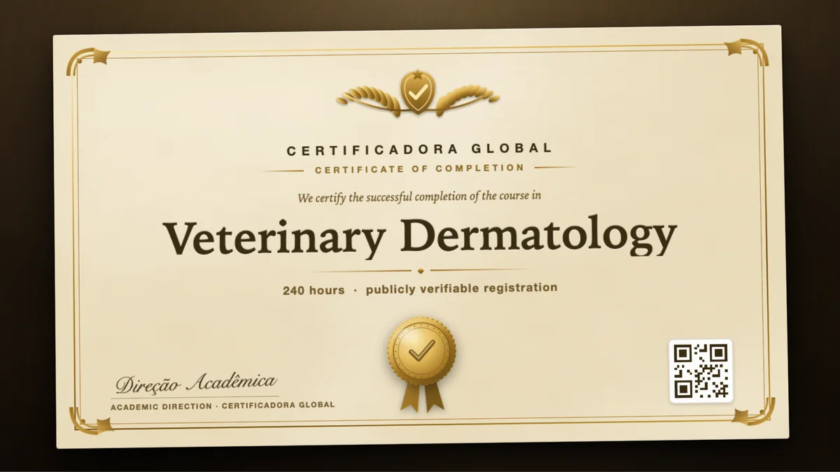 Cover of the Veterinary Dermatology course