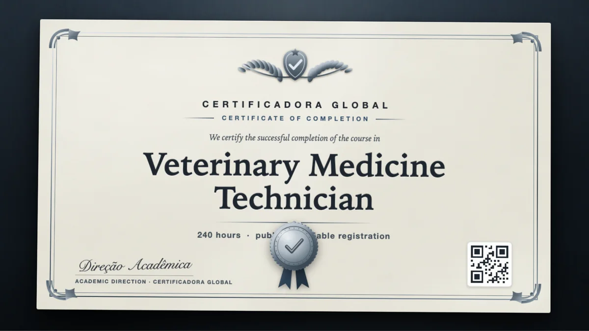 Cover of the Veterinary Medicine Technician course