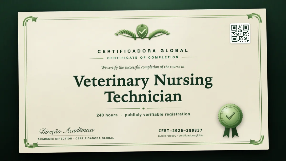 Cover of the Veterinary Nursing Technician course