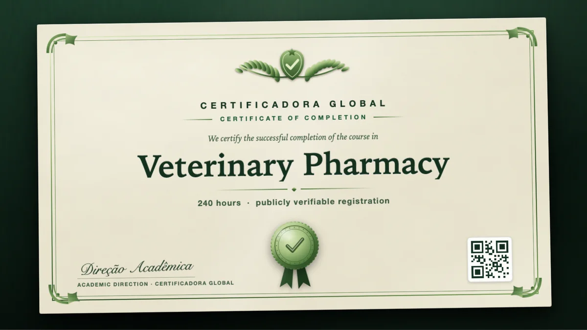 Cover of the Veterinary Pharmacy course