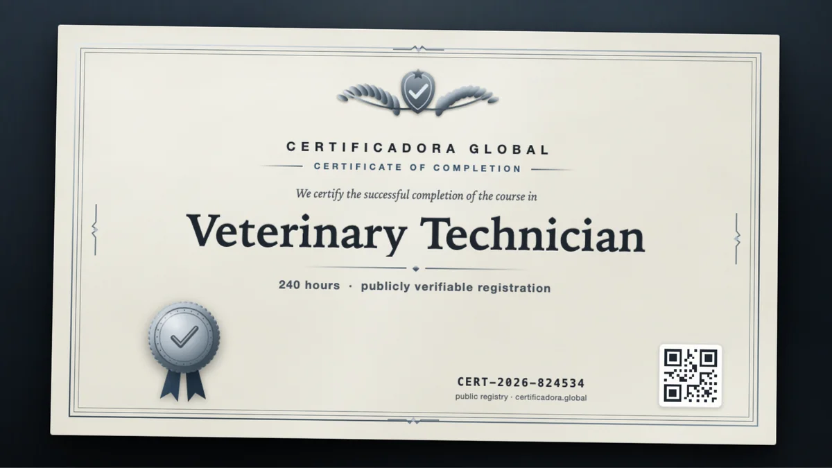 Cover of the Veterinary Technician course