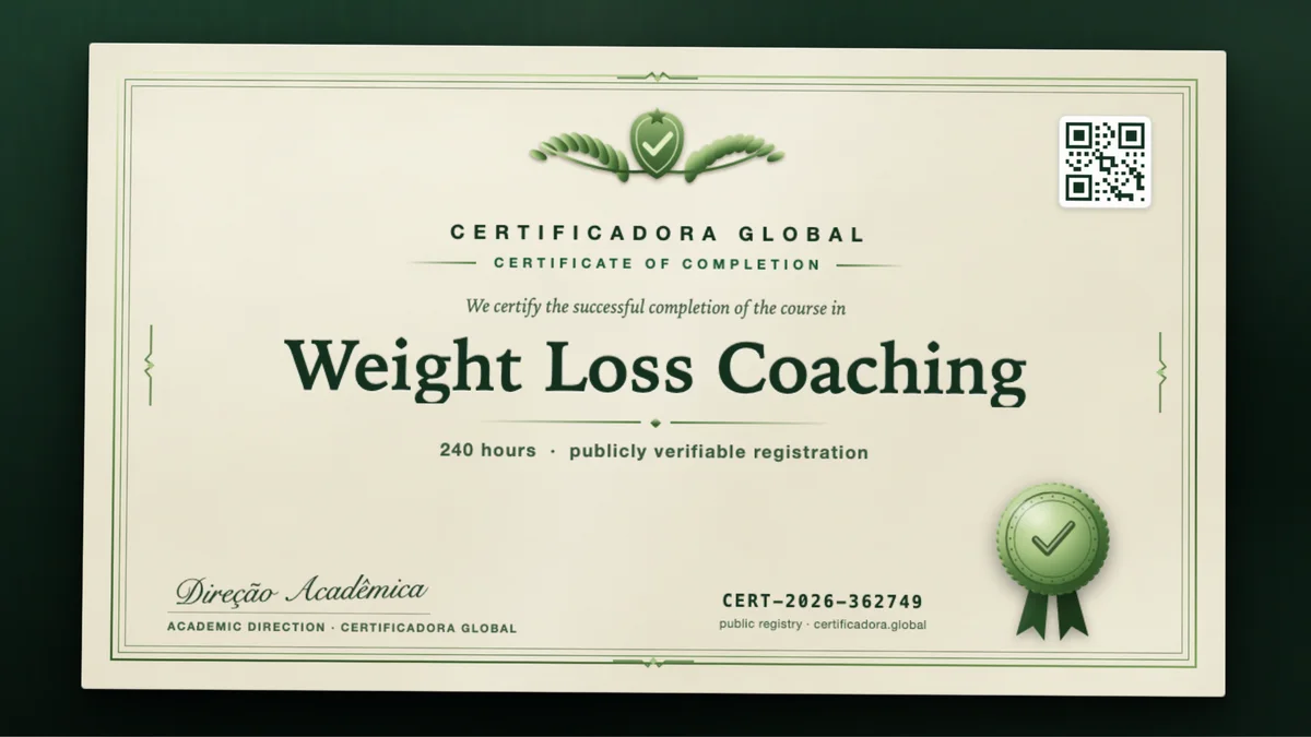Cover of the Weight Loss Coaching course