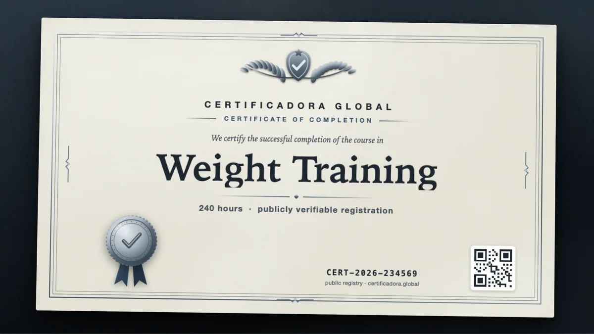 Cover of the Weight Training course