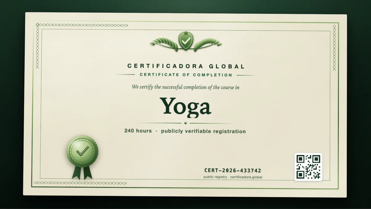 Cover of the Yoga course