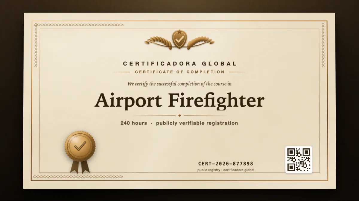 Cover of the Airport Firefighter course