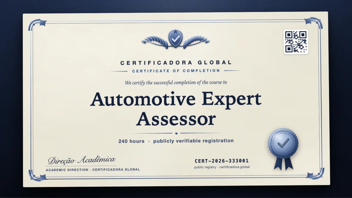 Cover of the Automotive Expert Assessor course