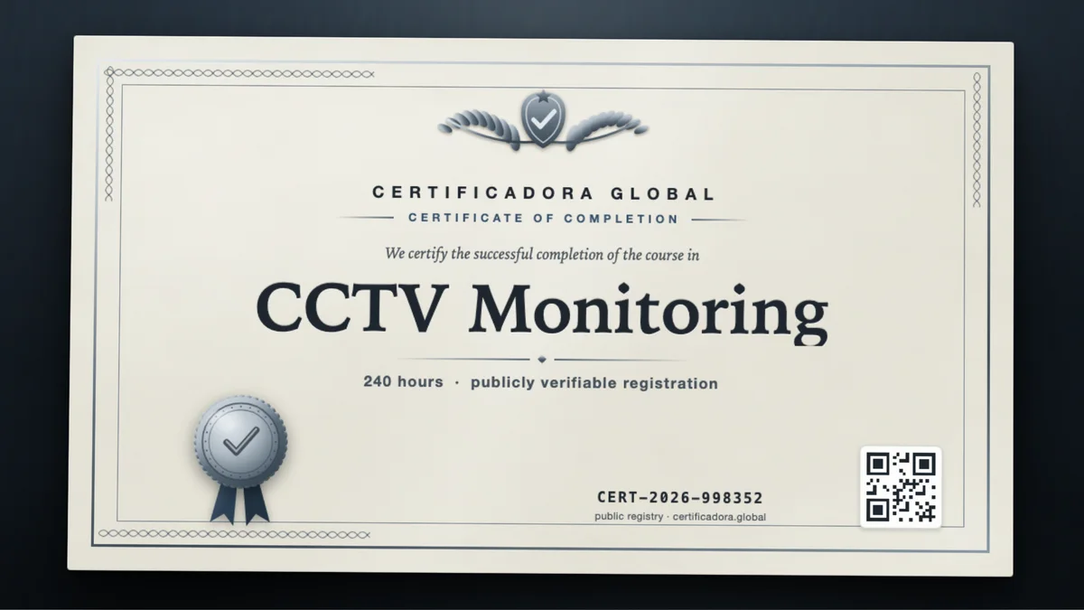 Cover of the CCTV Monitoring course