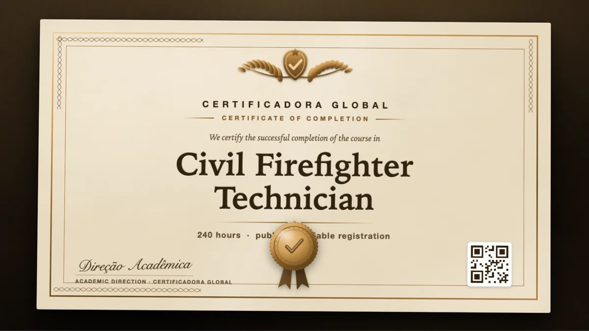 Cover of the Civil Firefighter Technician course