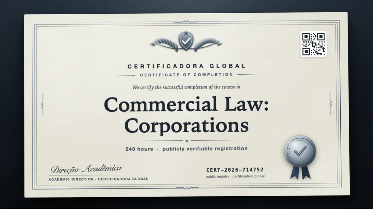 Cover of the Commercial Law: Corporations course
