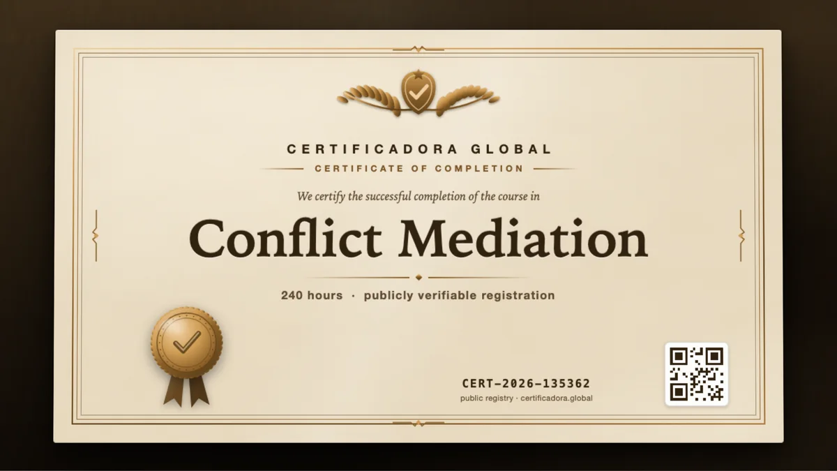 Cover of the Conflict Mediation course