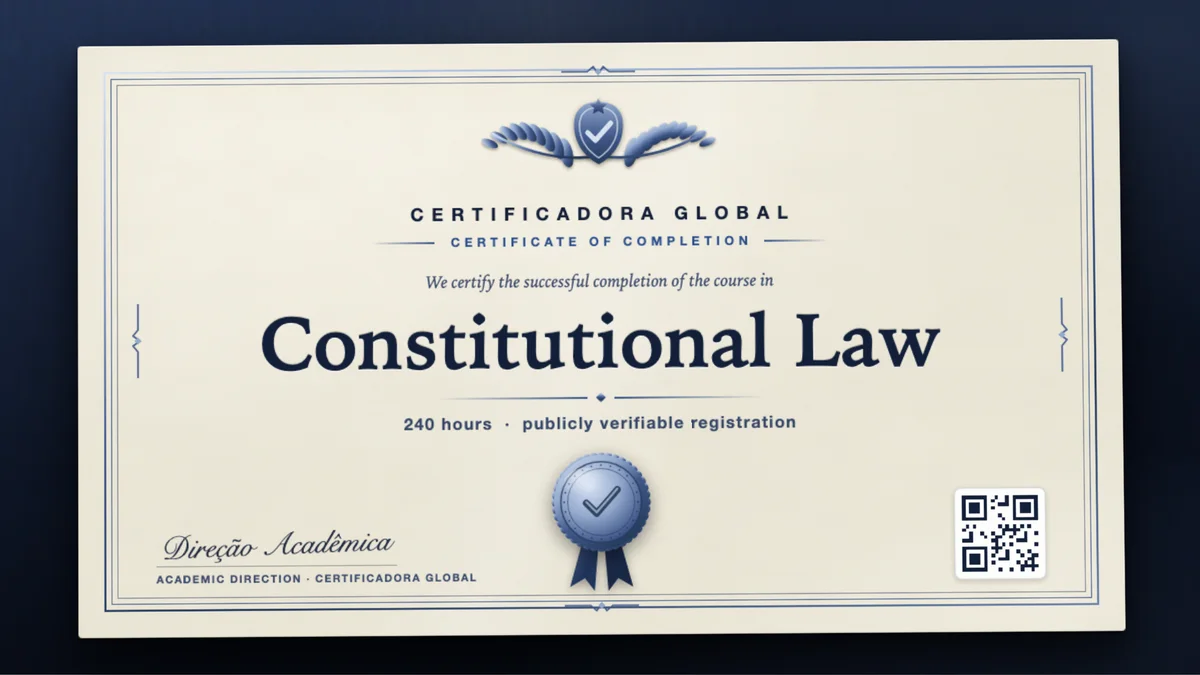 Cover of the Constitutional Law course