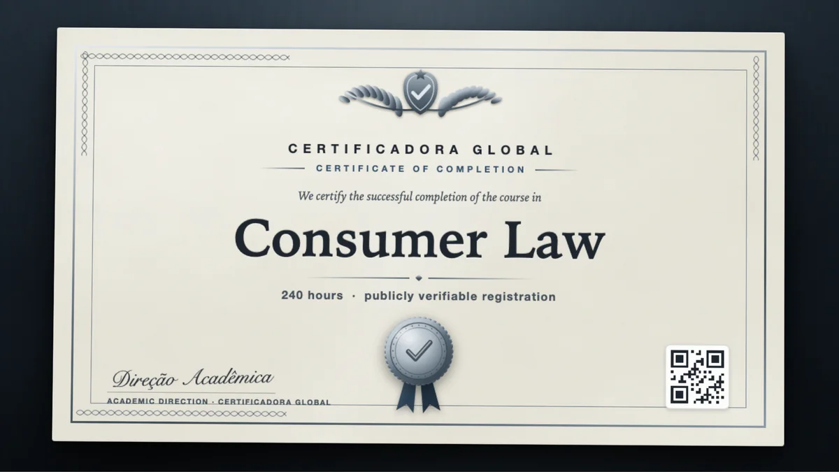 Cover of the Consumer Law course