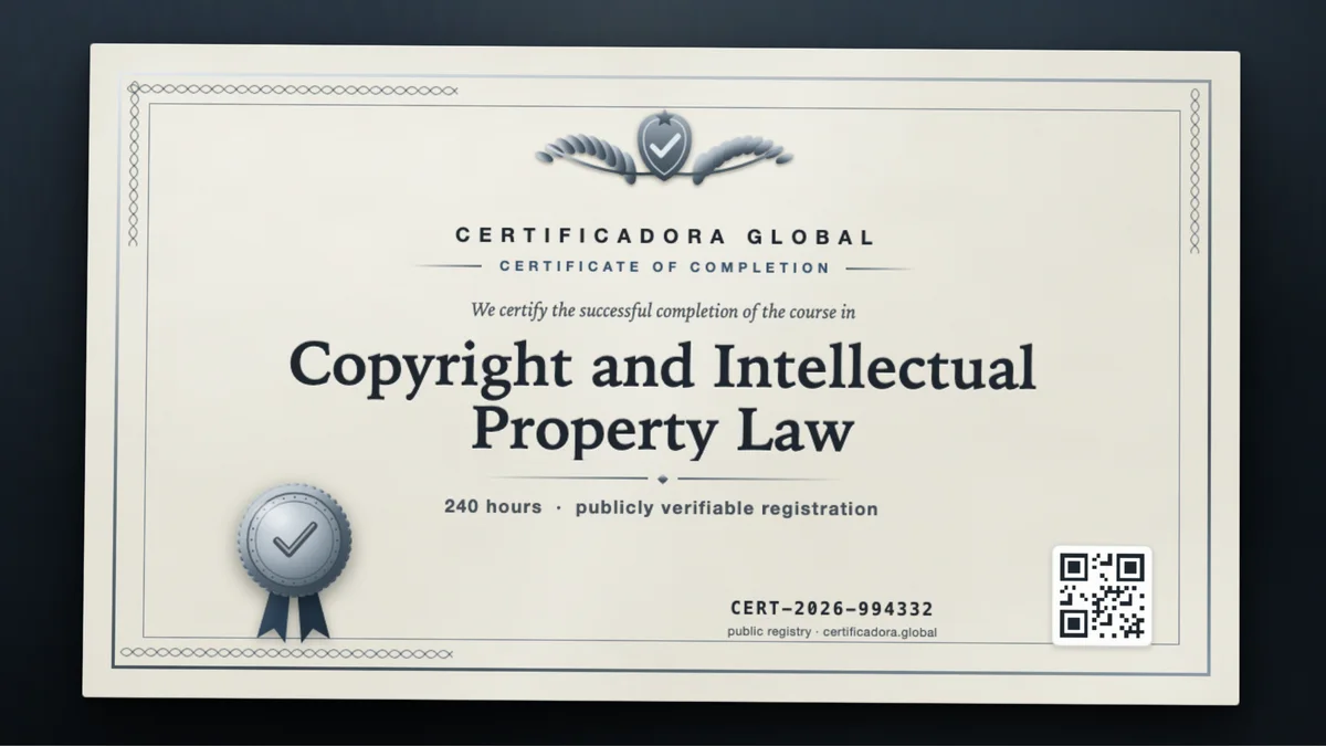 Cover of the Copyright and Intellectual Property Law course