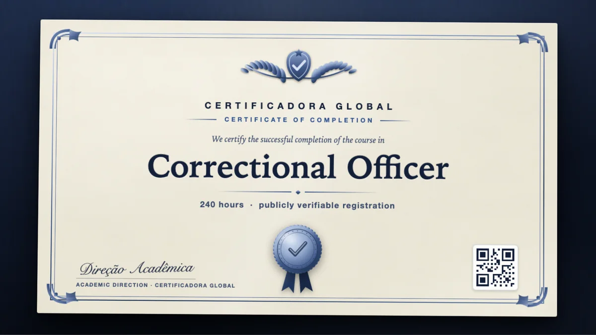 Cover of the Correctional Officer course