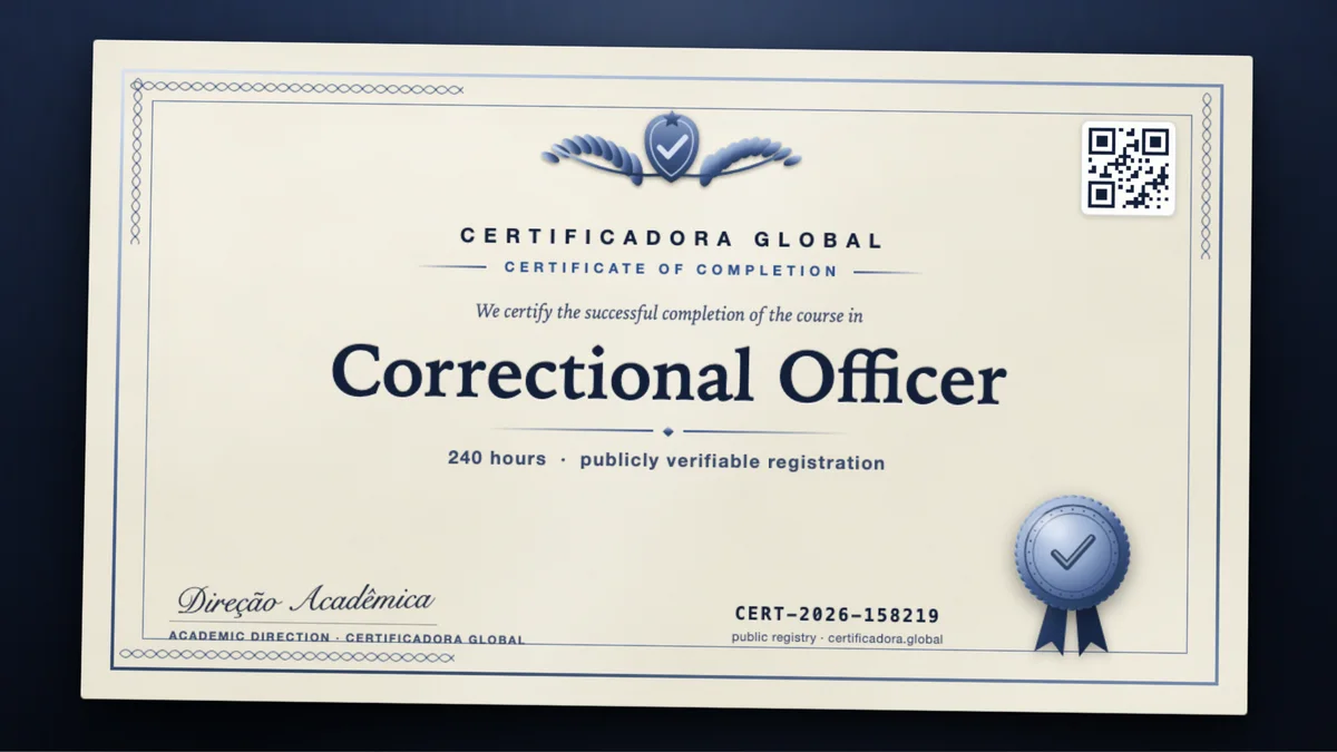 Cover of the Correctional Officer course