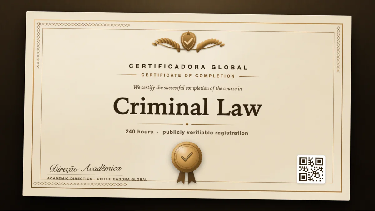 Cover of the Criminal Law course