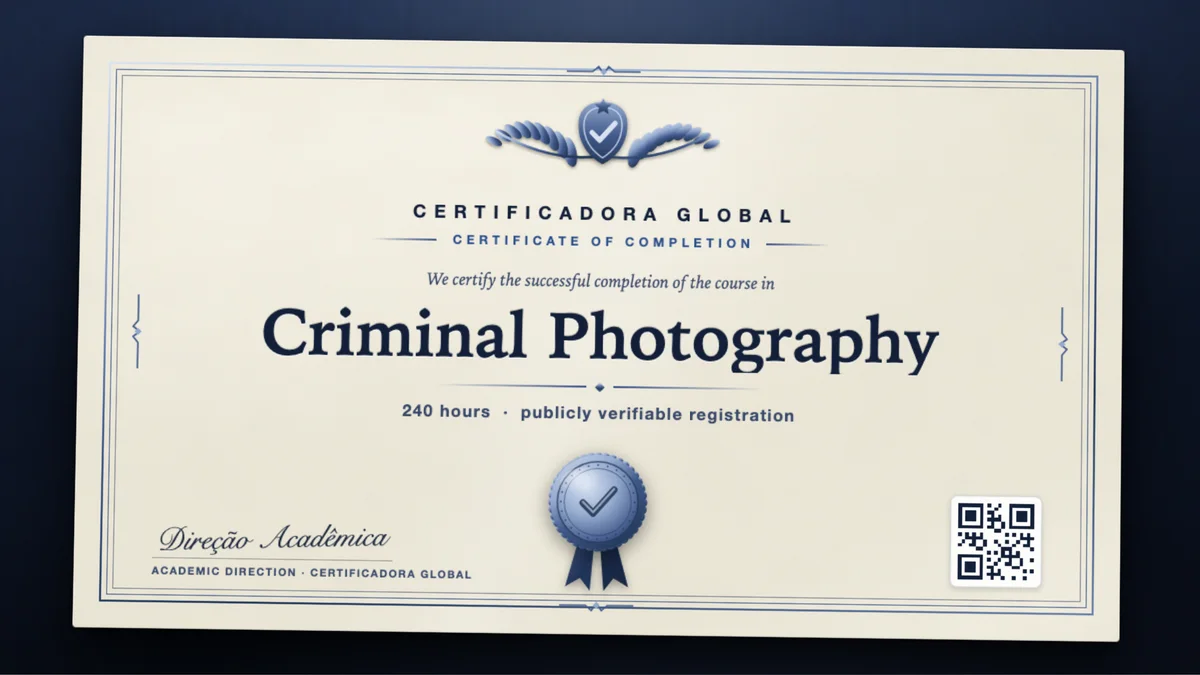 Cover of the Criminal Photography course