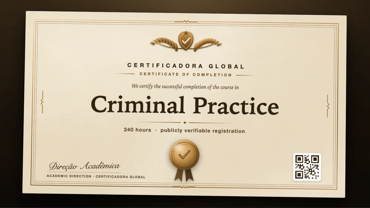 Cover of the Criminal Practice course