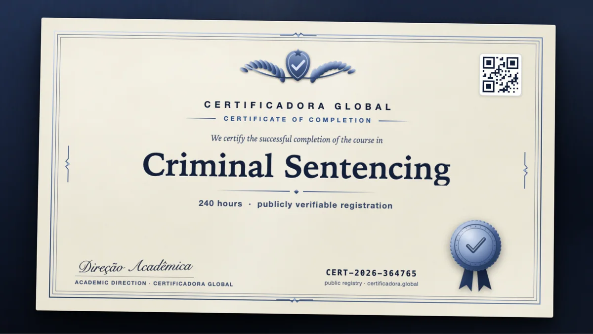 Cover of the Criminal Sentencing course