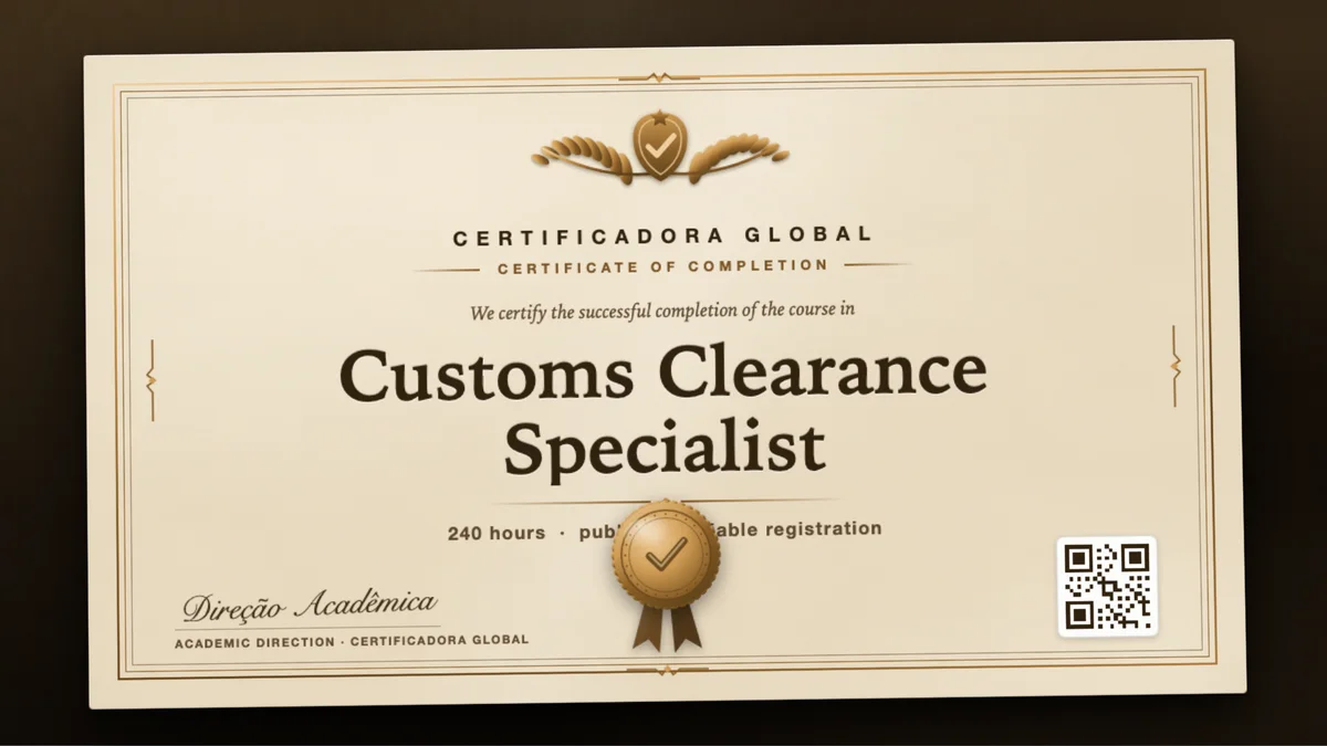 Cover of the Customs Clearance Specialist course