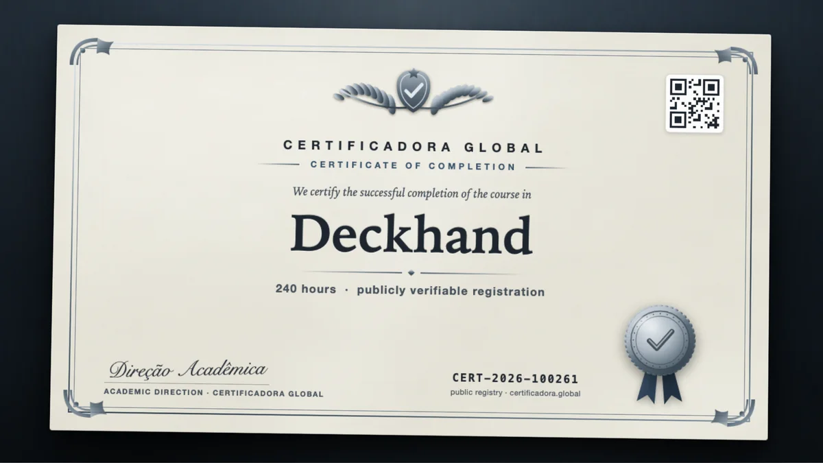 Cover of the Deckhand course