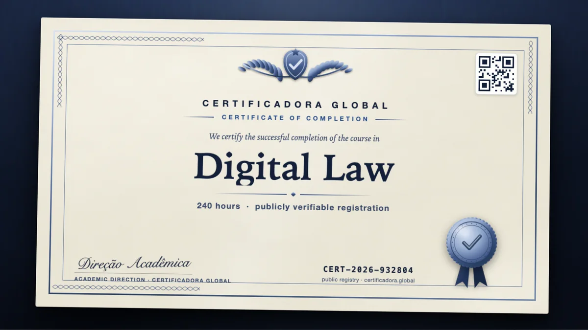 Cover of the Digital Law course