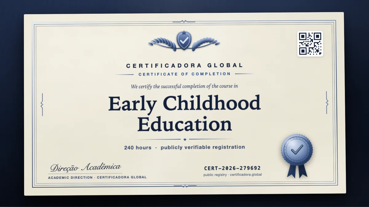 Cover of the Early Childhood Education course