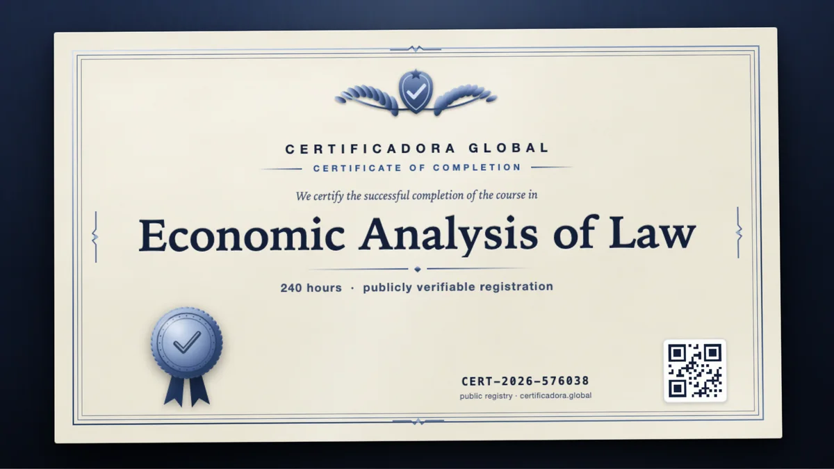Cover of the Economic Analysis of Law course